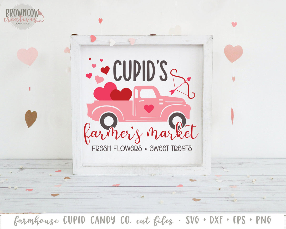 Farmhouse Valentine's Day SVG Bundle, Farmhouse Valentine Sign Cut Files Bundle