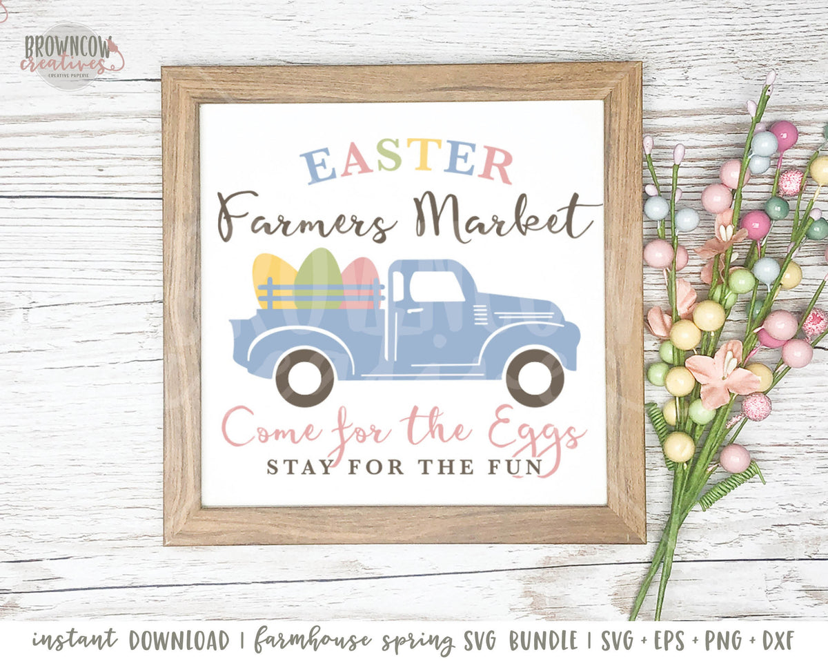 Easter Farmers Market Farmhouse Sign SVG File, Digital File, Instant Download