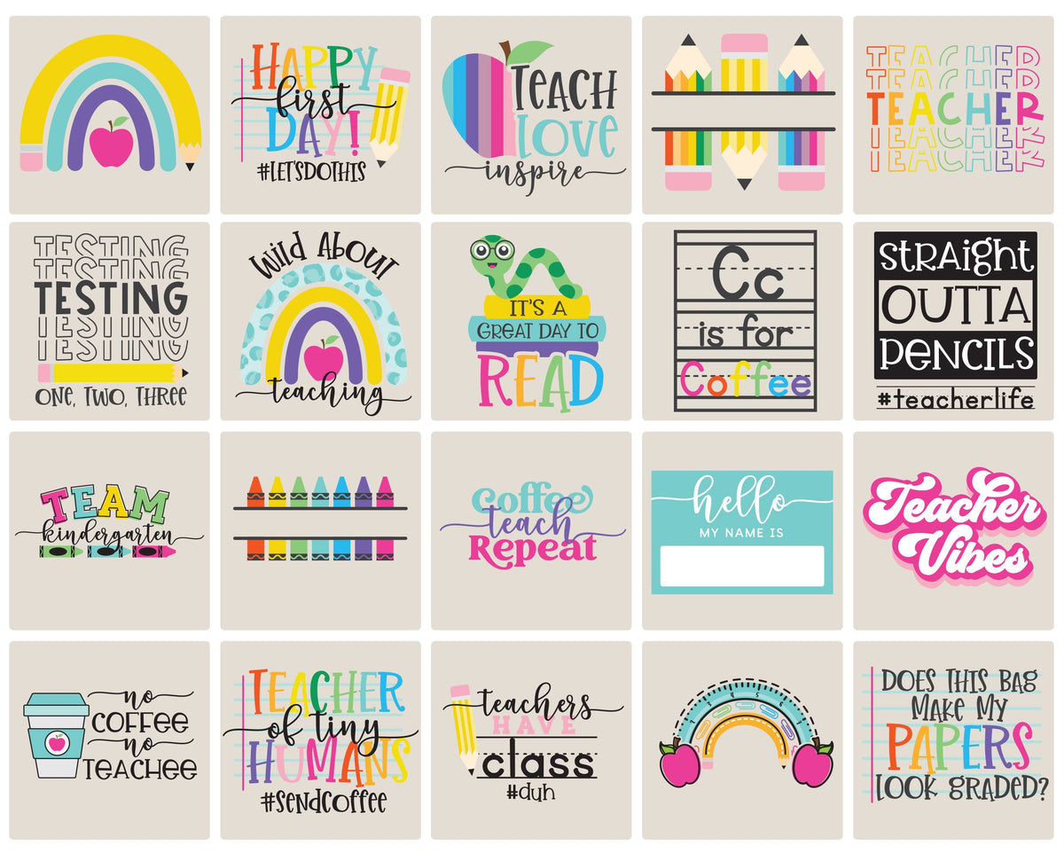 Back to School/Teacher SVG Bundle, Teacher Gift SVGs, School SVGs, DIGITAL DOWNLOAD