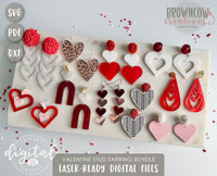 Valentine's Day Drop Earring Lasercut Bundle