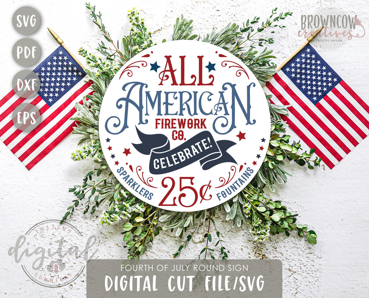 July 4th Patriotic Door Hanger SVG/Sublimation Files, Summer Door Hanger Craft Files, Patriotic SVG + Sublimation