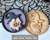 Halloween Gnome DIY Kit Laser Cut Files, Halloween Gnome SVG, Halloween Gnome Laser File, Halloween DIY Paint Kit Cut Files