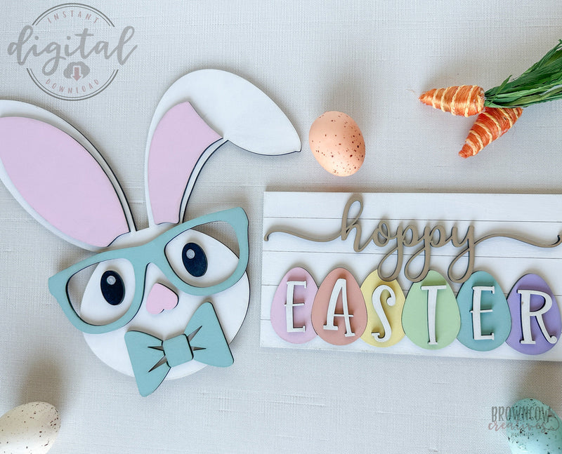 Easter Insert Set Laser Files for Interchangeable Mini Leaner, Easter Laser Cut Files, Easter Laser SVG, Easter Bunny Laser Cut Files