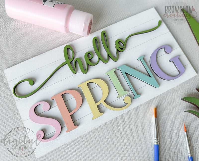 Spring Tulips Insert Set Laser Files for Interchangeable Mini Leaner, Spring Laser Cut Files, Tulip Laser SVG, Spring Flower Laser Cut Files