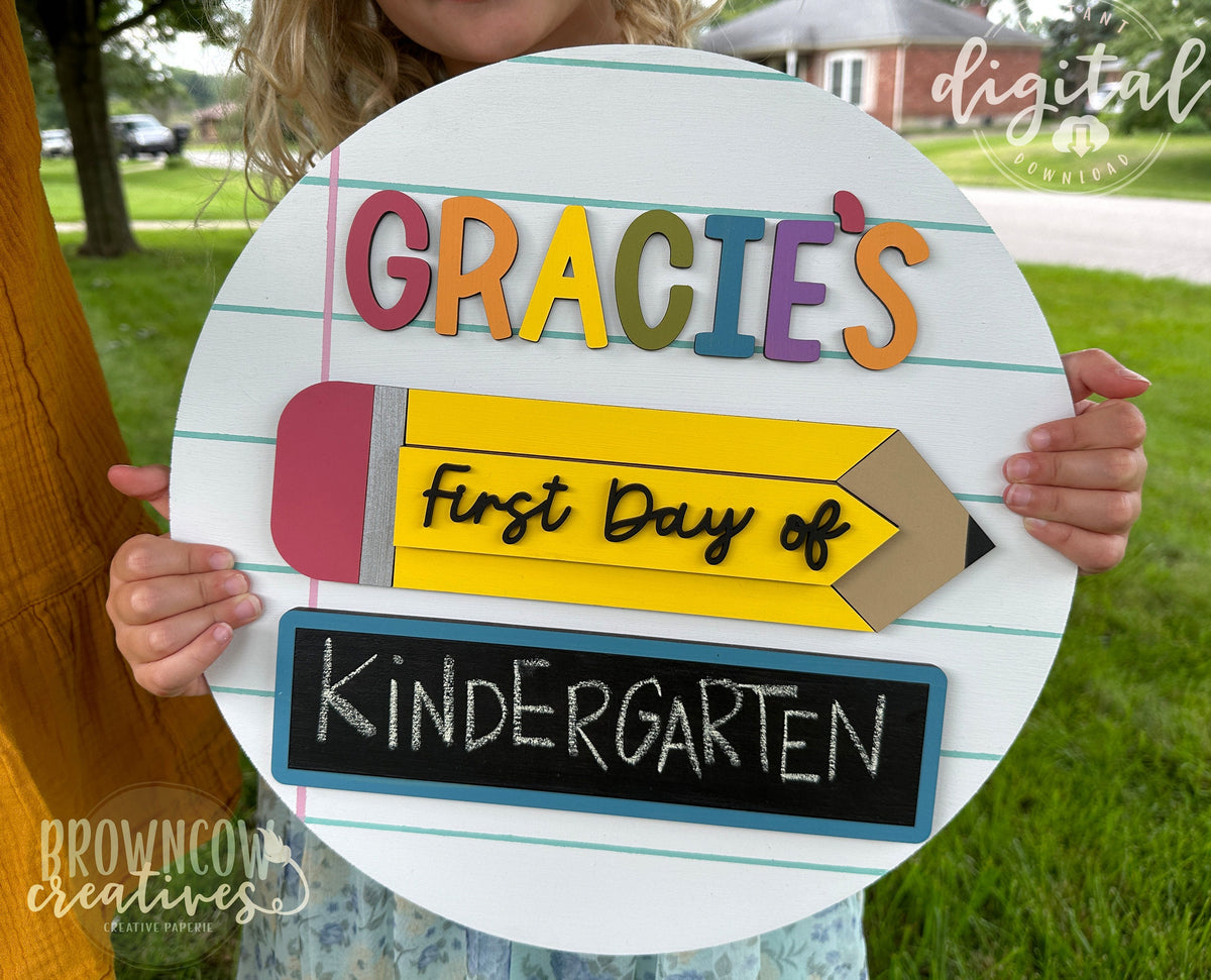 Back to School Milestone Sign Laser Files, First Day of School Sign Laser Cut Files, School Laser Files, Last Day of School Sign Laser File