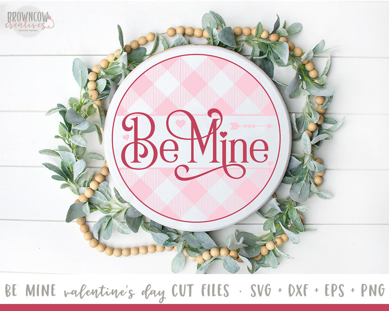 Valentine's Day Round Farmhouse Sign SVG/Cut Files Bundle