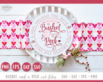 Valentine's Day Round Farmhouse Sign SVG/Cut Files Bundle