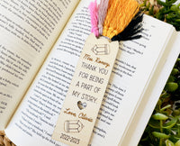 Personalized Teacher Bookmark, Engraved Teacher Bookmark, Personalized Teacher Appreciation Week Gift, Custom Teacher Gifts
