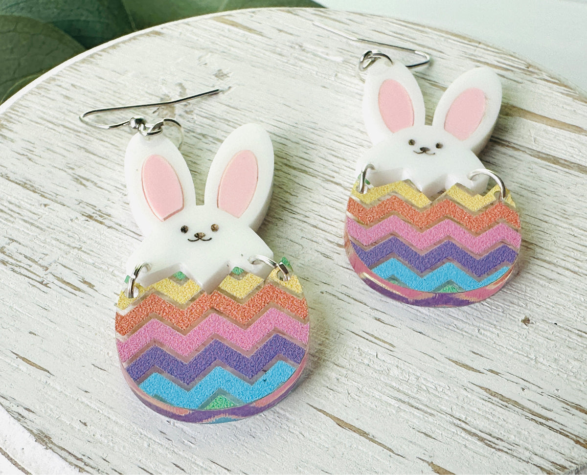 Easter Earrings, Easter Egg Earrings, Easter Jewelry, Cracked Egg Easter Earrings, Easter Basket Stuffers