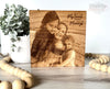 Mother's Day Gift, Engraved Photo on Wood, Engraved Photo on Wood, Personalized Mother's Day Gift, First Mother's Day Gift