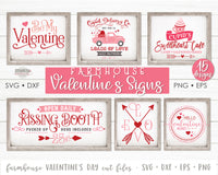 Valentine's Day Farmhouse Signs SVG/Cut Files Bundle