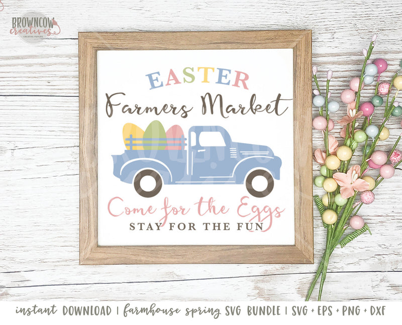 Farmhouse Spring Sign SVG Bundle