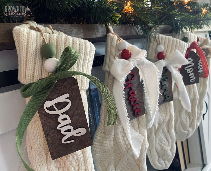 Personalized Stocking Tags, Custom Christmas Stocking Tag, Personalized Pet Stocking Tag