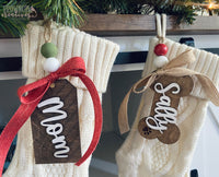 Personalized Stocking Tags, Custom Christmas Stocking Tag, Personalized Pet Stocking Tag