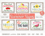 Farmhouse Summer Sign SVG Bundle