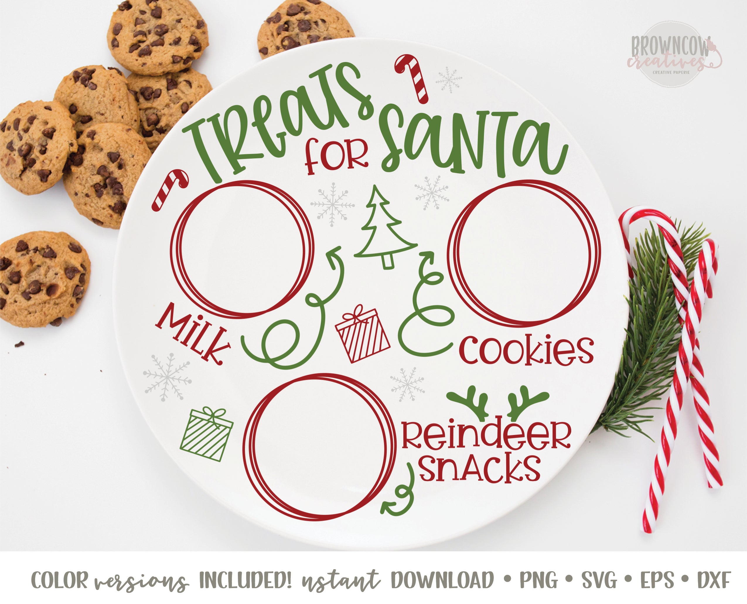 Santa treat outlet plate