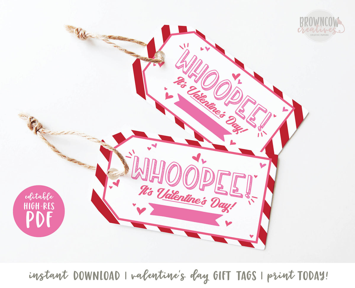 Whoopee It's Valentine's Day Gift Tag