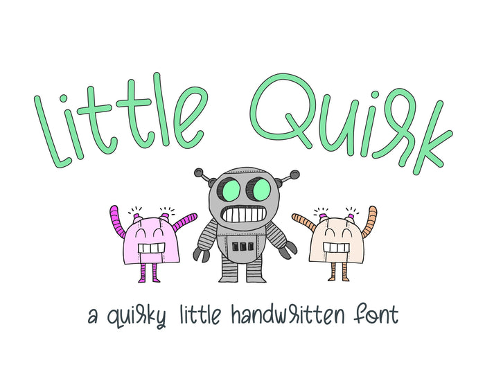 Little Quirk Font, Quirky Font, Commercial Use Fonts, Fun Fonts, Playful Fonts, Craft Fonts