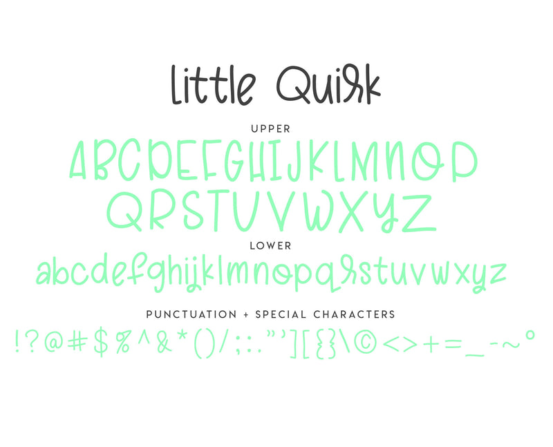 Little Quirk Font, Quirky Font, Commercial Use Fonts, Fun Fonts, Playful Fonts, Craft Fonts