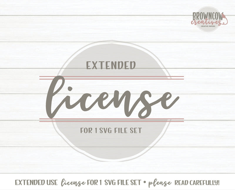 SVG Extended License, Commercial Use Extended License, Single File Use