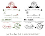 Santa Sack SVG Cut File, Santa Tag SVG Cut File, Santa Sack Craft Files, Authentic North Pole Sack Cut & Craft Files
