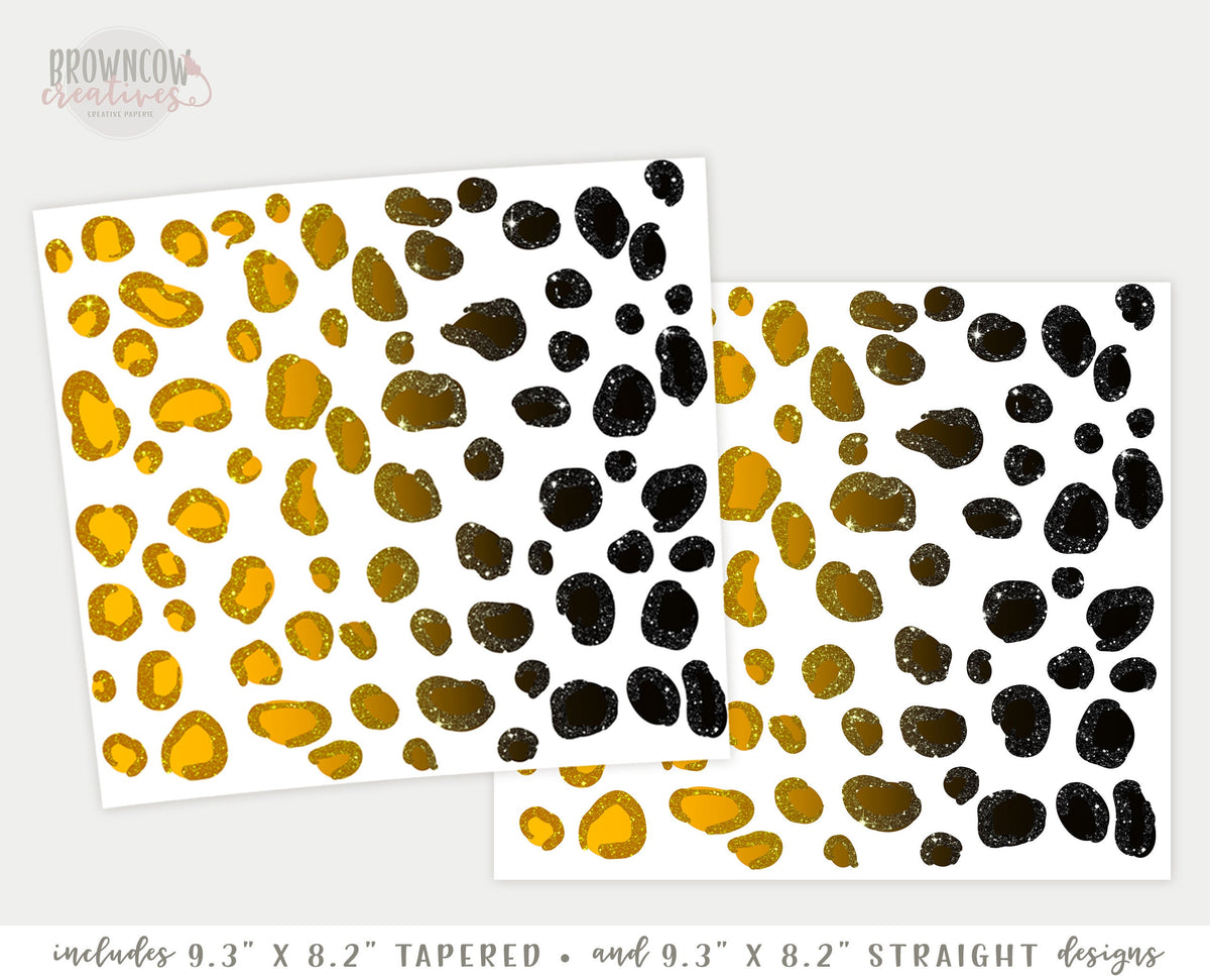 Ombre Glitter Leopard Print Tumbler Sublimation, Ombre Animal Print Tumbler Designs Bundle, Glitter Leopard Print Tumbler Designs Bundle