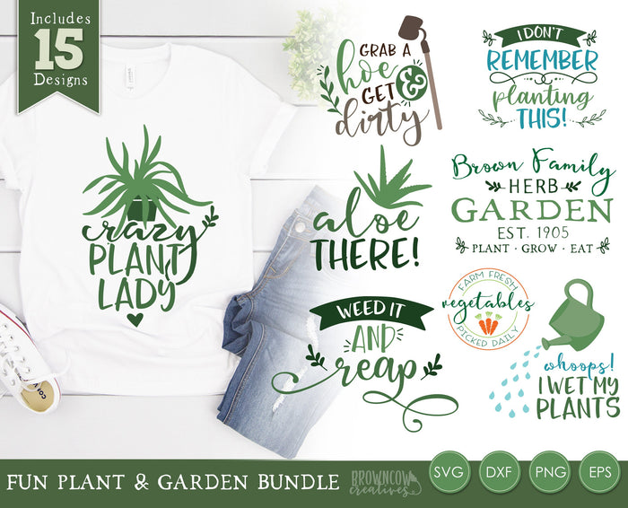 Garden Sign Cut Files Bundle, Garden SVG Bundle, Garden SVGs, Garden Cutting Files for Crafters