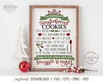 GINGERBREAD COOKIE RECIPE SVG