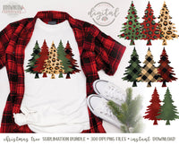 Leopard Christmas Tree Sublimation, Christmas Tree Sublimation Bundle, Christmas Tree Sublimation