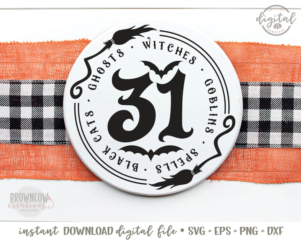 31 Farmhouse Halloween Sign SVG