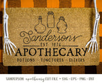 Sanderson Apothecary Sign SVG/Cut File, Halloween Sign SVG, Halloween SVG, Apothecary Cut File
