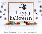Halloween Wooden Book Stack SVG/Cut File, Halloween Sign SVG, Halloween SVG, Happy Halloween Farmhouse Sign Cut File