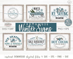 Farmhouse Winter Sign SVG Bundle