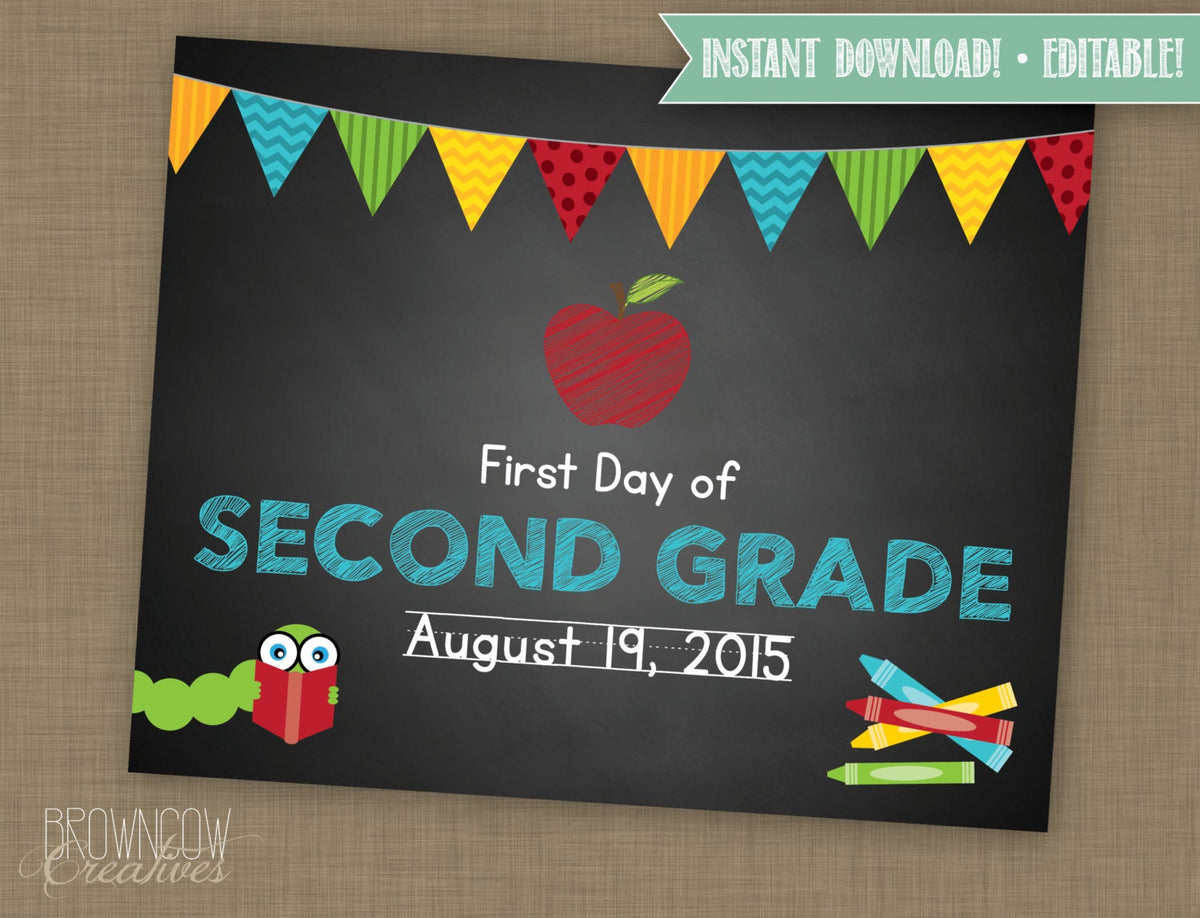 INSTANT DOWNLOAD Back To School Photo Poster Prop