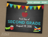 INSTANT DOWNLOAD Back To School Photo Poster Prop