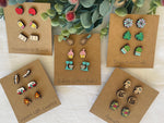 Occupational Stud Earring Gift Sets for Teachers, Bakers, Yogis, Crazy Plant Ladies, and Camping Lovers